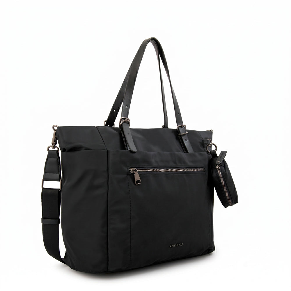 Cartera Dos Asas Porta Laptop Irina Negro