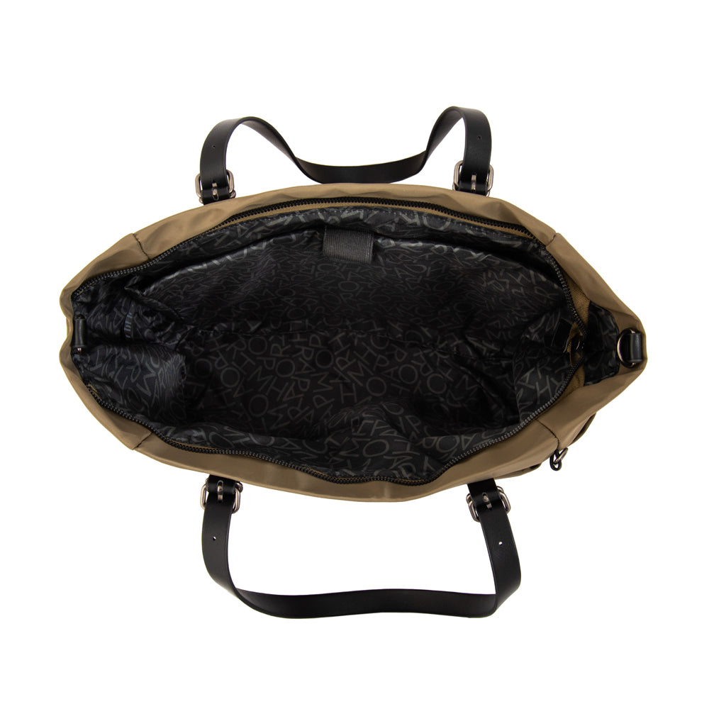 Cartera Dos Asas Porta Laptop Irina Verde Oscuro