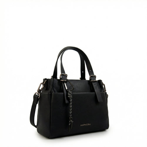 Crossbody Julia Granulado Negro
