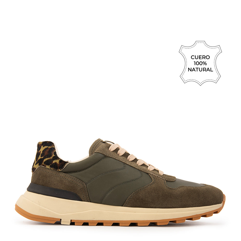 Zapatilla Kira Verde Oscuro