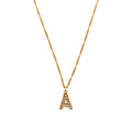 Collar Letra A Dorado