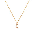 Collar Letra C Dorado