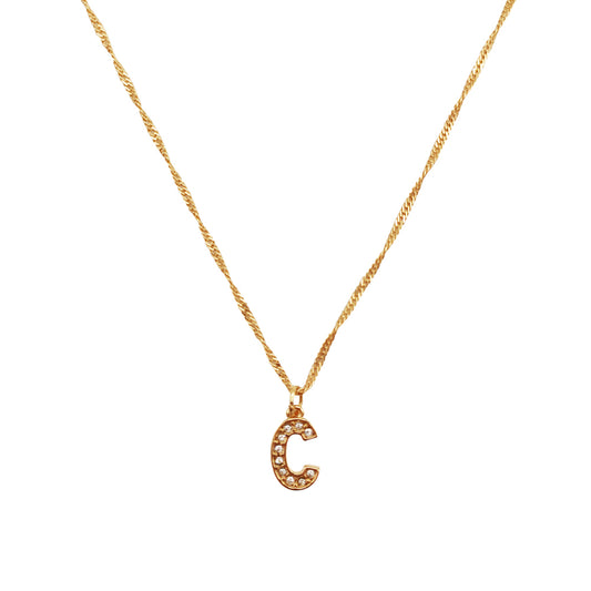 Collar Letra C Dorado
