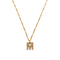 Collar Letra M Dorado
