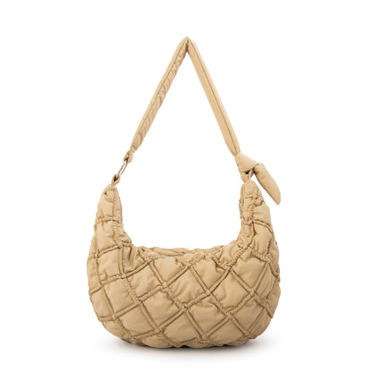 Cartera Oval Louisa Beige
