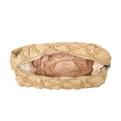 Cartera Oval Louisa Beige