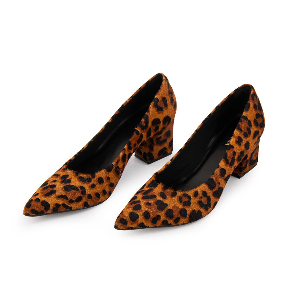 Zapato Luna Negro Animal Print