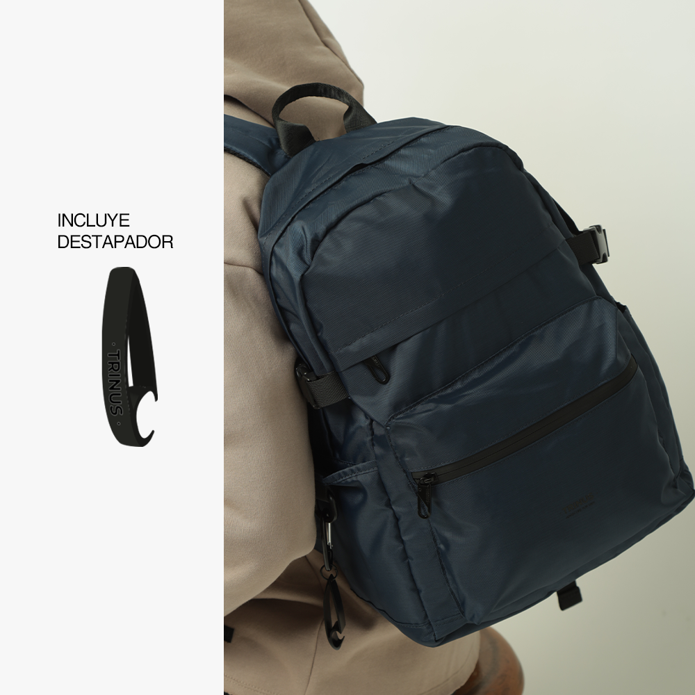 Mochila Porta Laptop 14" Liam Azul Oscuro