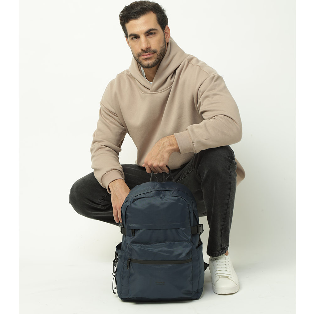 Mochila Porta Laptop 14" Liam Azul Oscuro