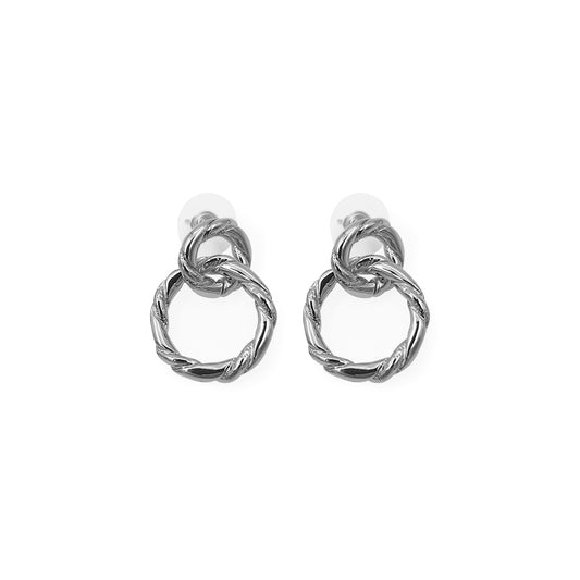 Aretes Marta Plateado