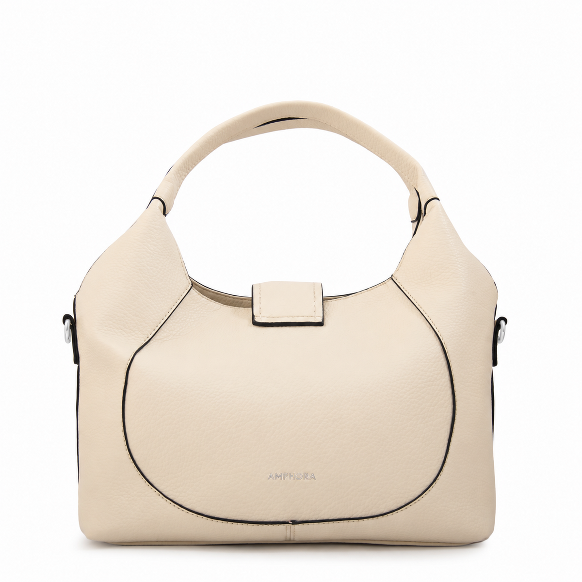 Cartera Dos Asas Melodie Blanco Crudo