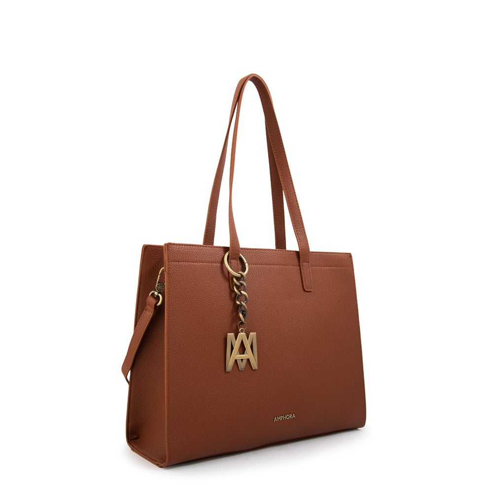 Cartera Dos Asas Miller Camel