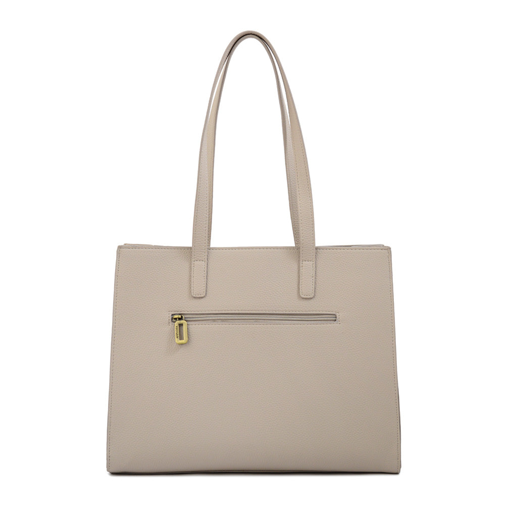 Cartera Dos Asas Miller Blanco Crudo