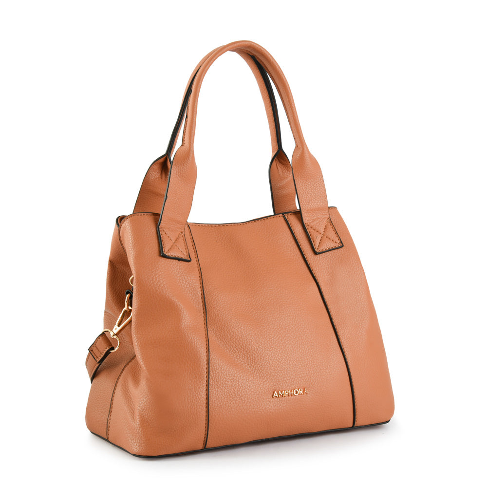 Cartera Dos Asas Mousa Camel