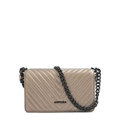 Crossbody Muller Plateado Oscuro