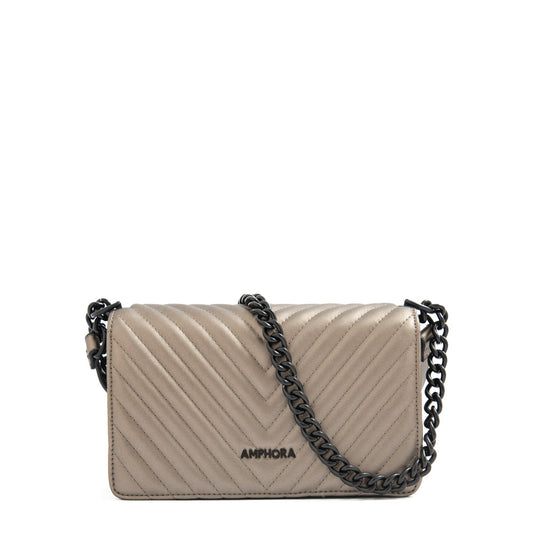 Crossbody Muller Plateado Oscuro
