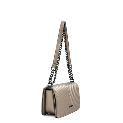 Crossbody Muller Plateado Oscuro