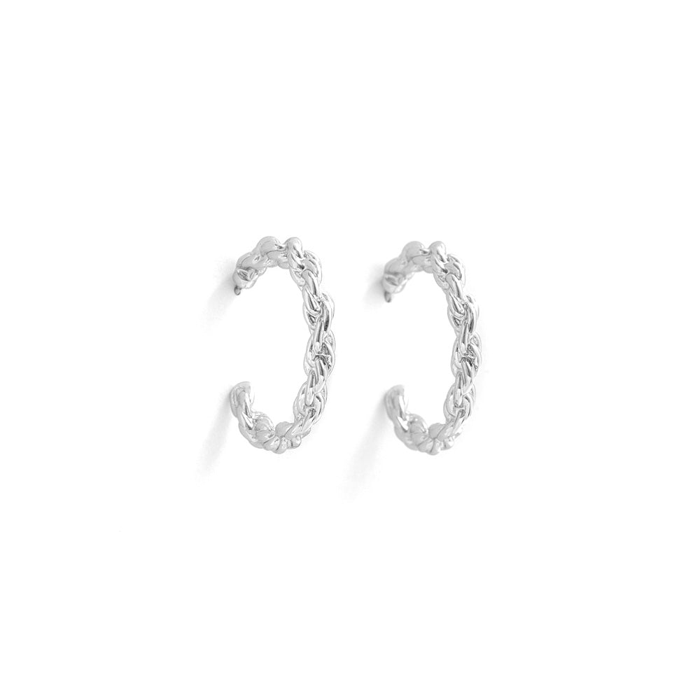 Aretes Nayar Plateado