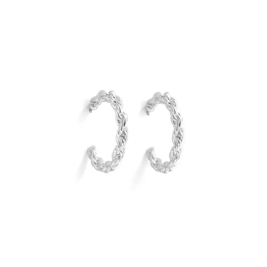 Aretes Nayar Plateado