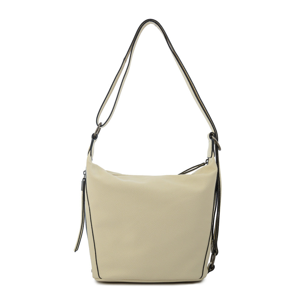Cartera Oval Nilo Blanco Crudo