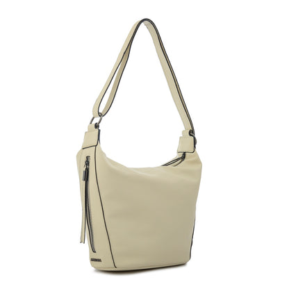 Cartera Oval Nilo Blanco Crudo