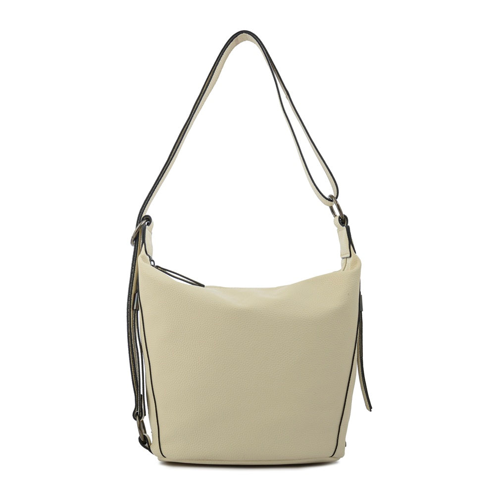 Cartera Oval Nilo Blanco Crudo