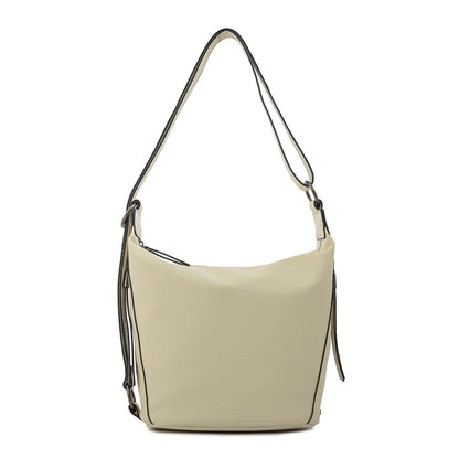 Cartera Oval Nilo Blanco Crudo