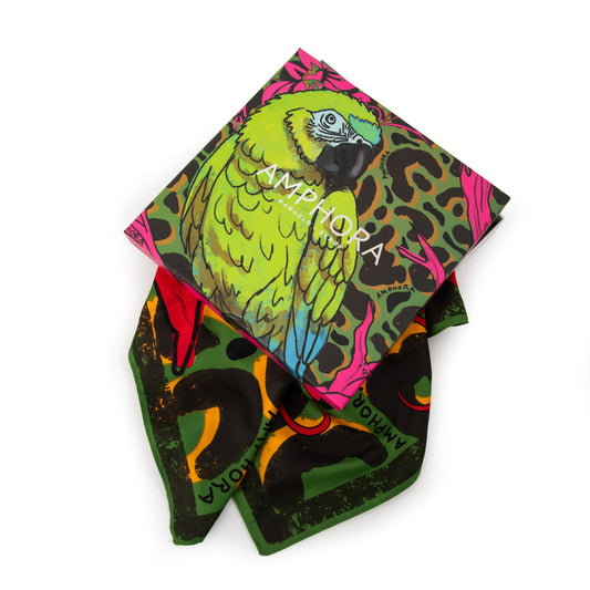 Pañuelo Ninfa Verde Oscuro