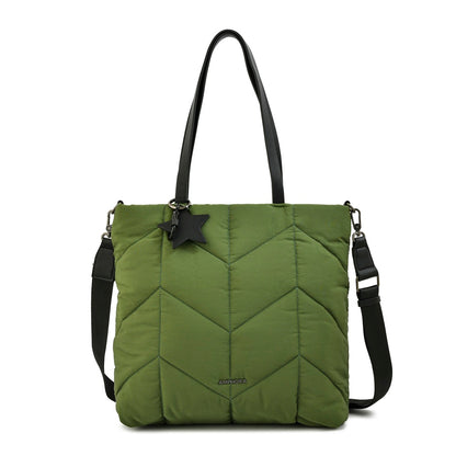 Cartera Dos Asas Novak Verde Oscuro