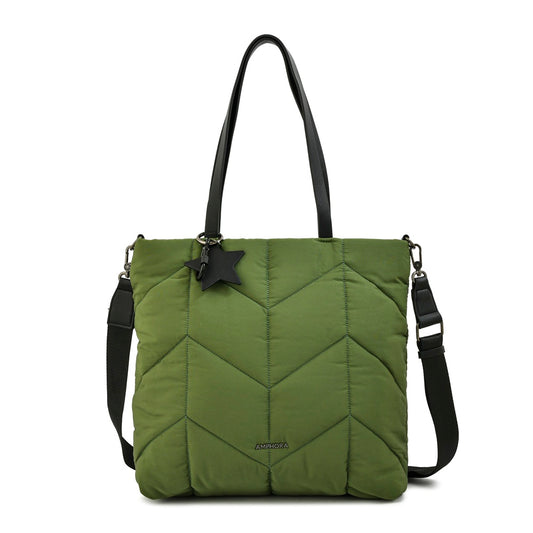 Cartera Dos Asas Novak Verde Oscuro