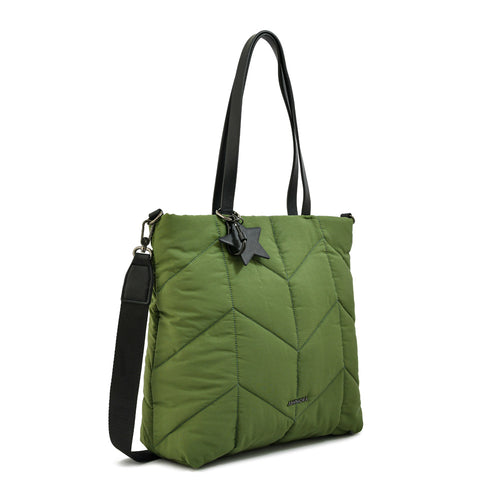Cartera Dos Asas Novak Verde Oscuro