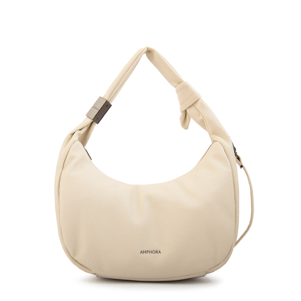 Cartera Oval Olivia Blanco Crudo
