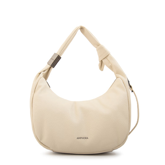 Cartera Oval Olivia Blanco Crudo