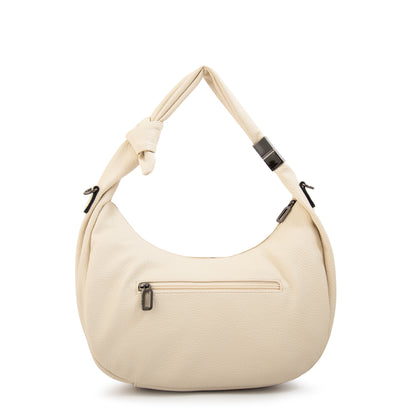Cartera Oval Olivia Blanco Crudo