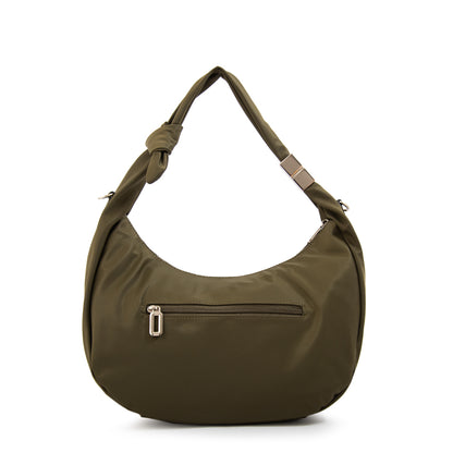 Cartera Oval Olivia Verde Oscuro