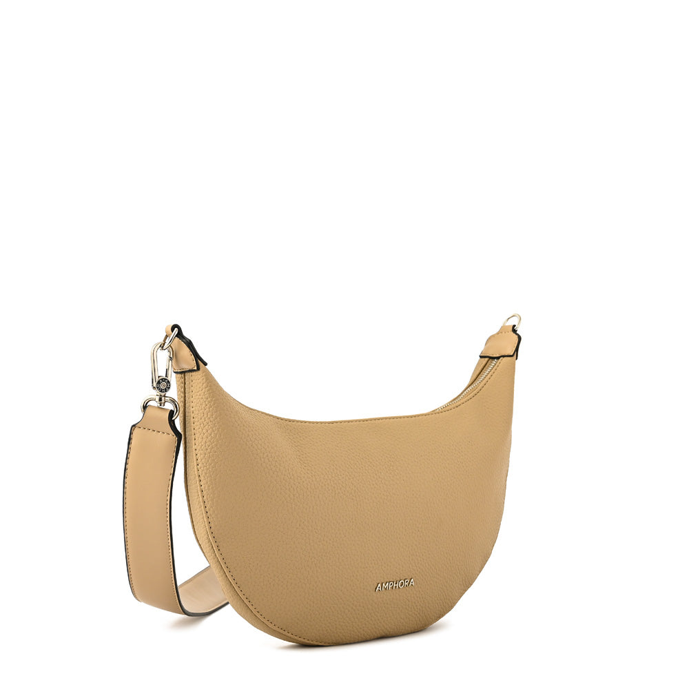 Cartera Oval Ostara Beige Oscuro