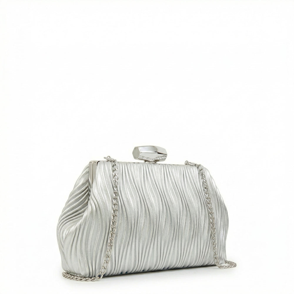 Crossbody Perla Plateado Oscuro