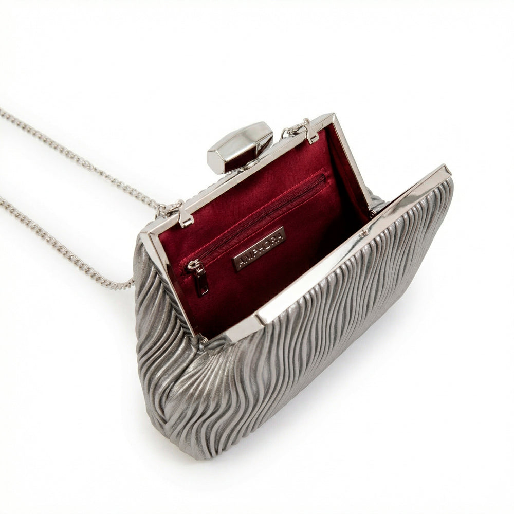 Crossbody Perla Plateado Oscuro