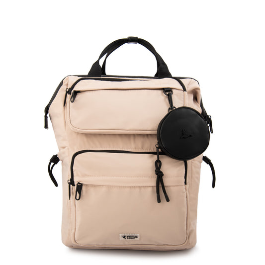 Mochila Porta Laptop Pilar Beige