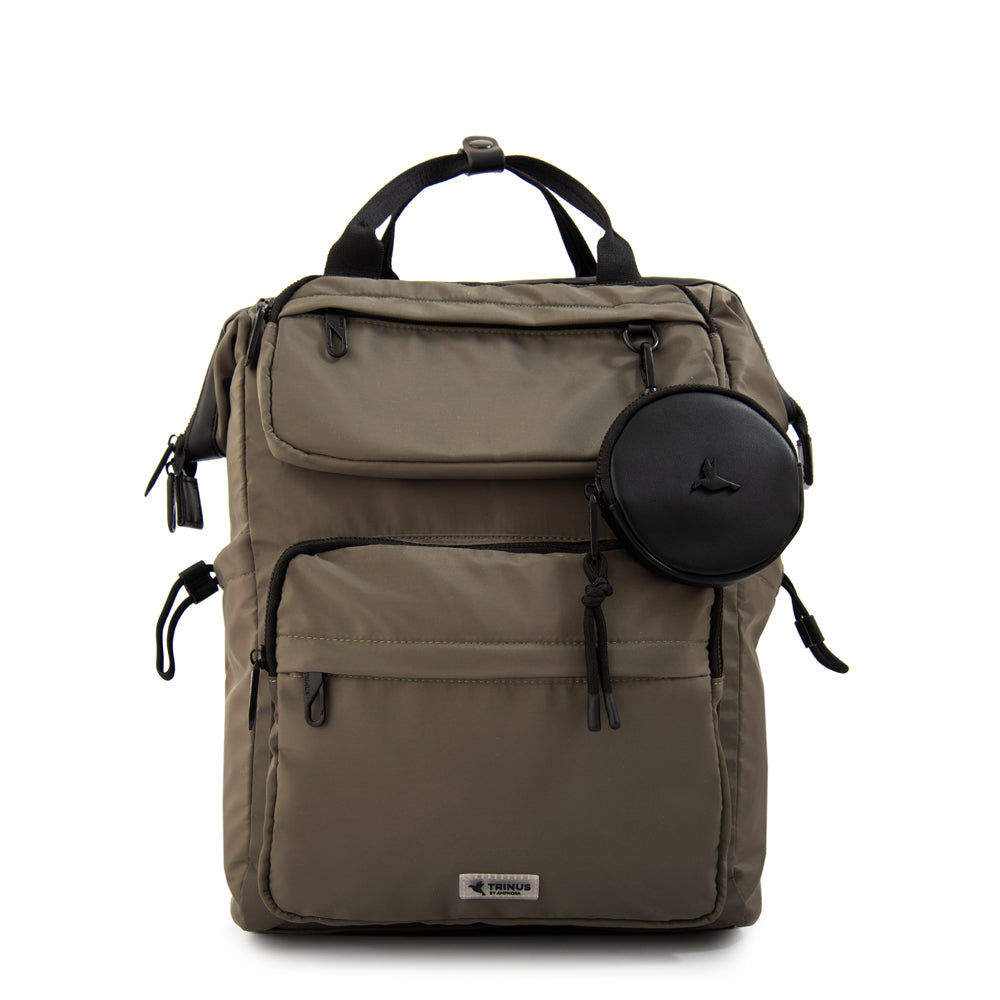 Mochila Porta Laptop Pilar 14" Verde Oscuro