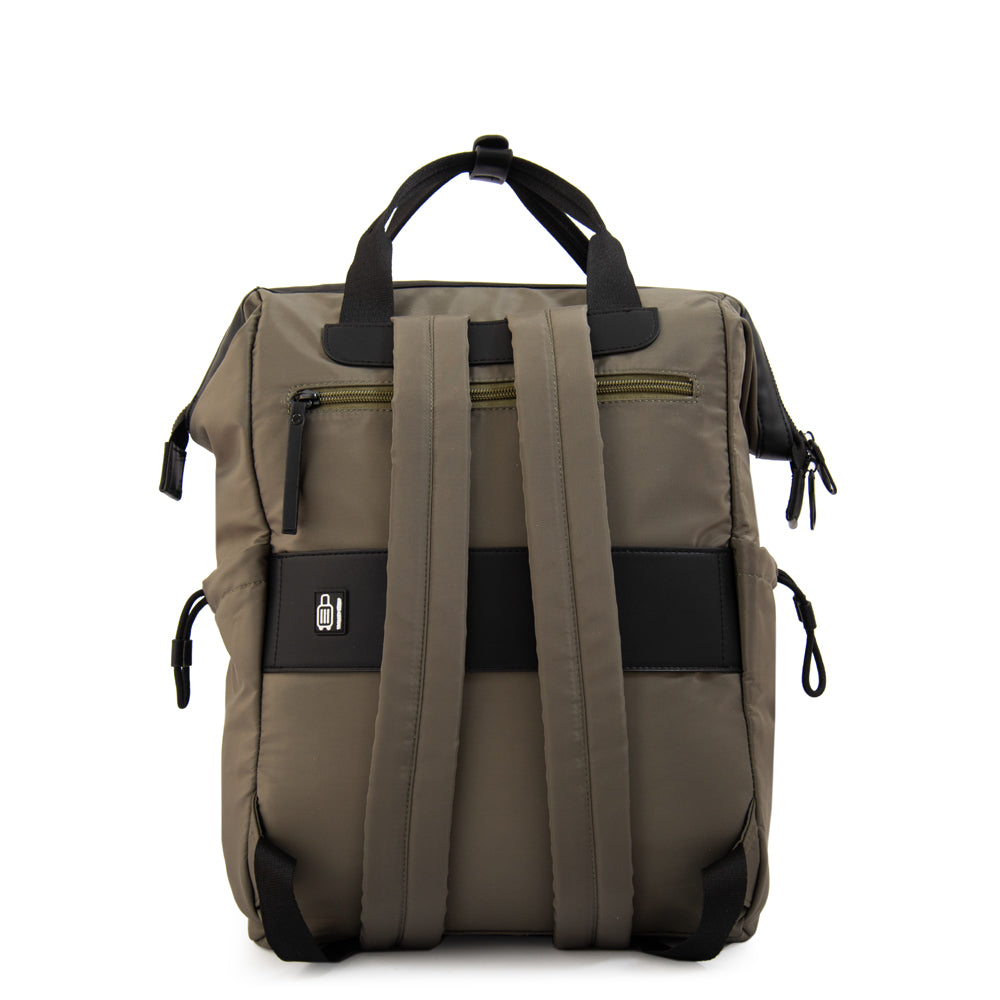 Mochila Porta Laptop Pilar 14" Verde Oscuro