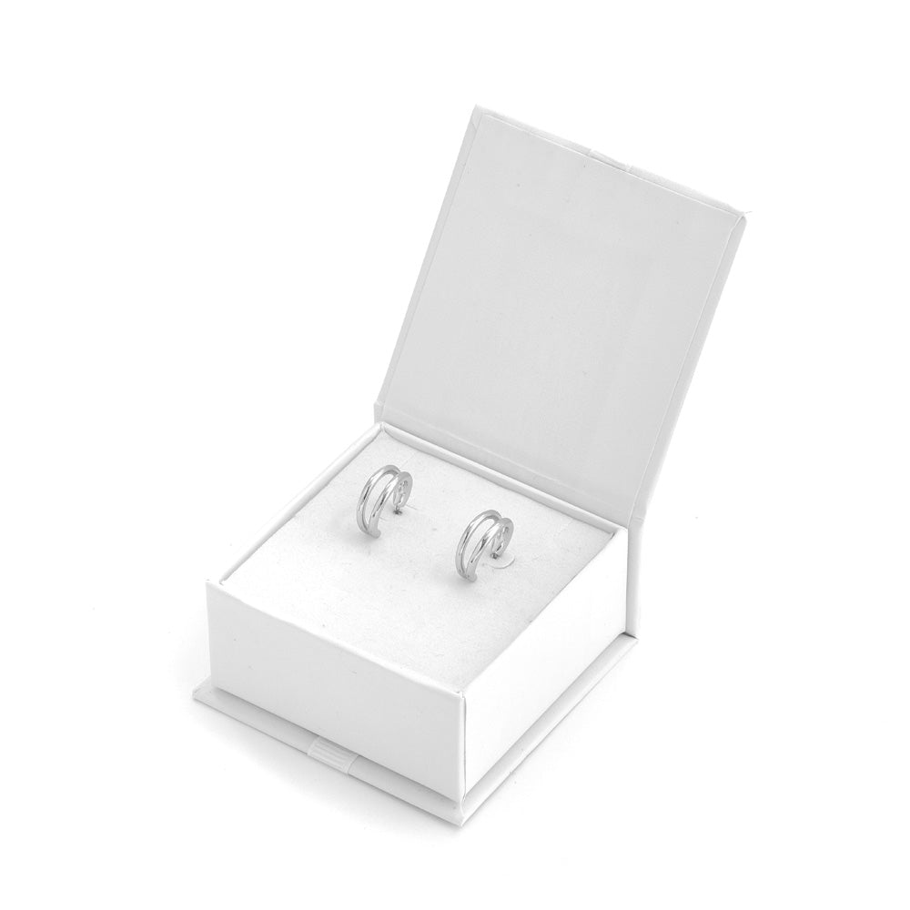 Aretes Raima Plateado