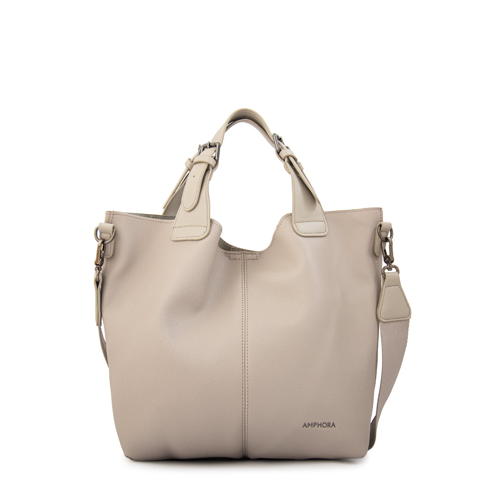 Cartera Dos Asas Regina Gris