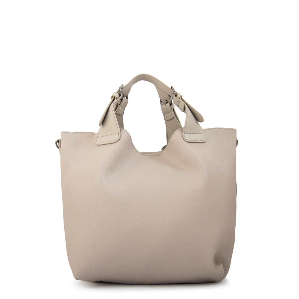 Cartera Dos Asas Regina Gris