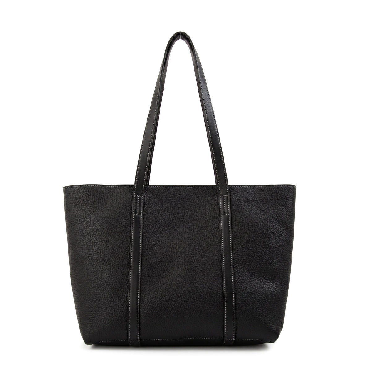 Cartera Dos Asas Grande Rina Negro