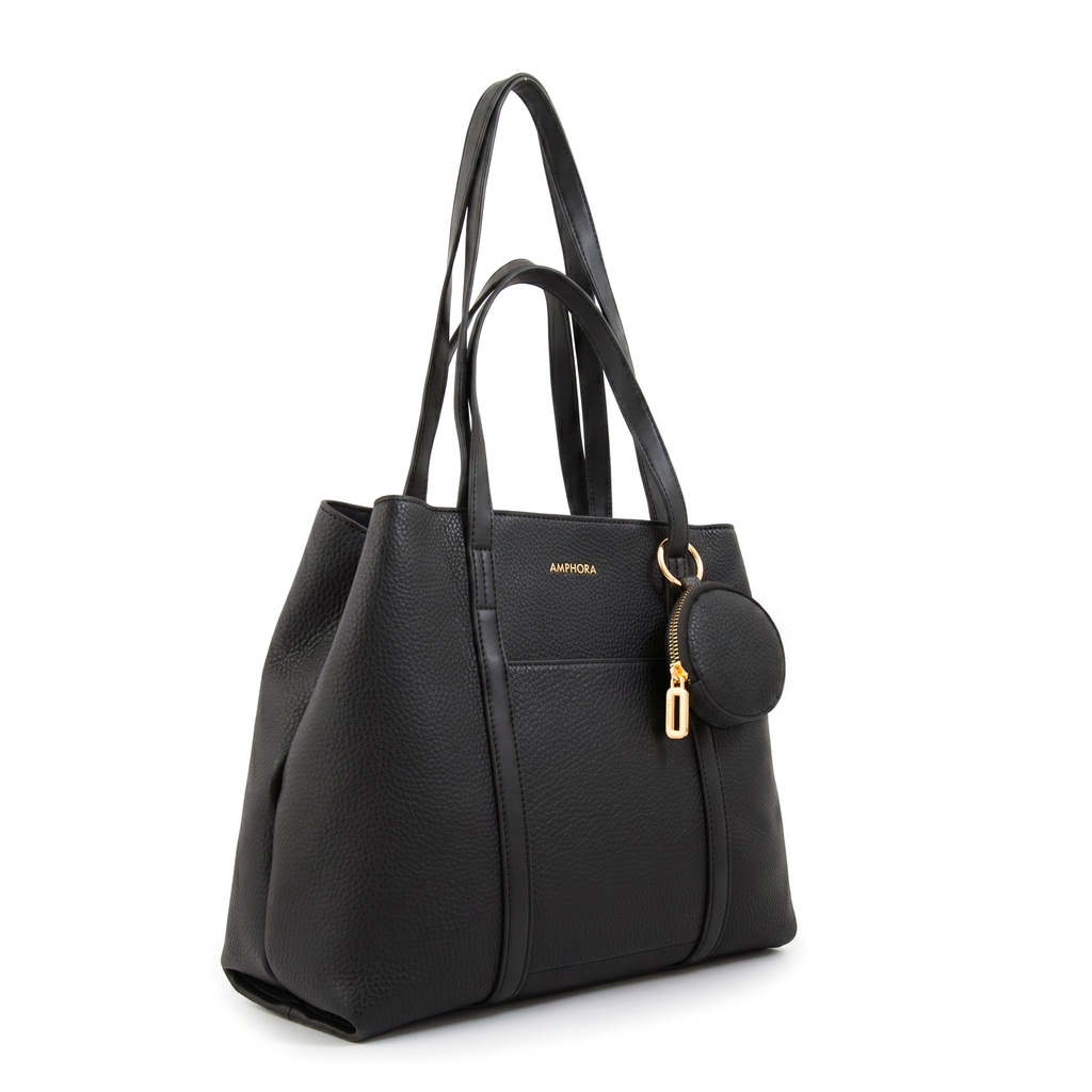 Cartera Dos Asas Rina Negro