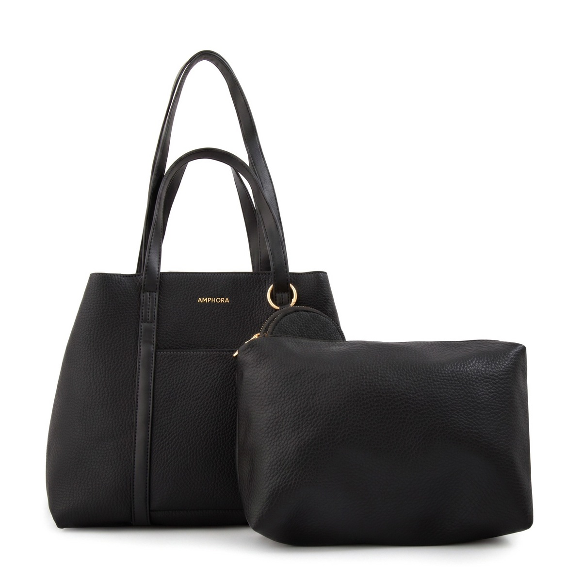 Cartera Dos Asas Rina Negro