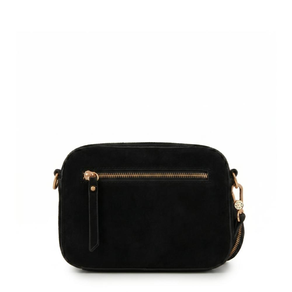 Crossbody Rina Gamuzado Negro