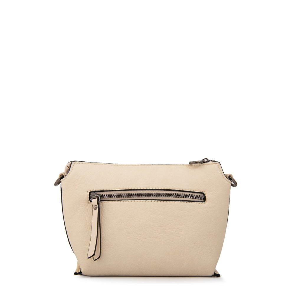 Crossbody Sabrina Granulada Blanco Crudo