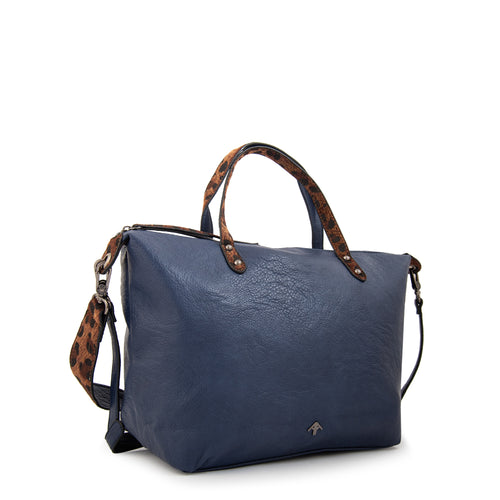 Cartera Dos Asas Santana Azul Oscuro